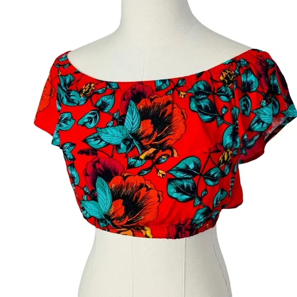 MINKPINK Tropical Dream Crop Top MEDIUM - Picture 3 of 10